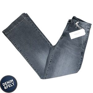 FIDELITY DENIM Women's Katie Trouser Denim Faded‎ Black Jeans NEW